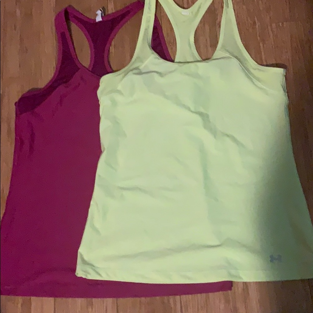 Under armour fitted tank tops